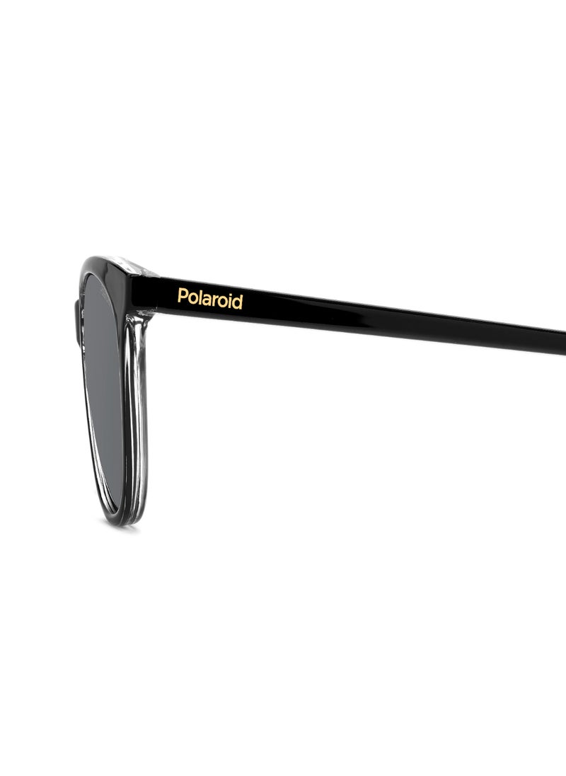 Polaroid Women's Polarized Rectangular Shape  Sunglasses PLD 4161/S GREY 44 - Lens Size: 43.7 Mm - Black Cry  - Image 5