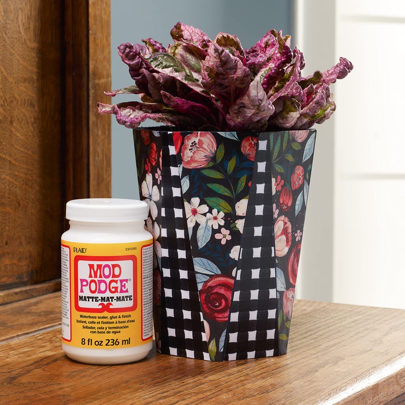 Mod Podge Matte Sealer, Glue & Finish: All-in-One Craft Solution- Quick Dry, Easy Clean, for Wood, Paper, Fabric & More. Non-Toxic - Craft with Confidence, Made in USA, 8 oz., Pack of 1 - Image 4