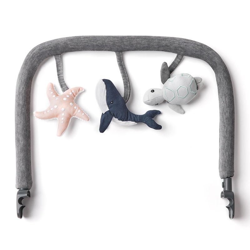 Ergobaby Evolve 3in1 Bouncer Toy Bar Accessory Ocean Wonders Charcoal Grey - Image 2
