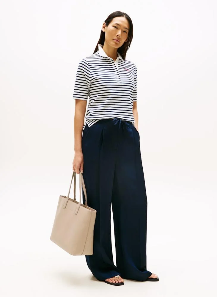 TOMMY HILFIGER Logo Detailed Zip Through Tote