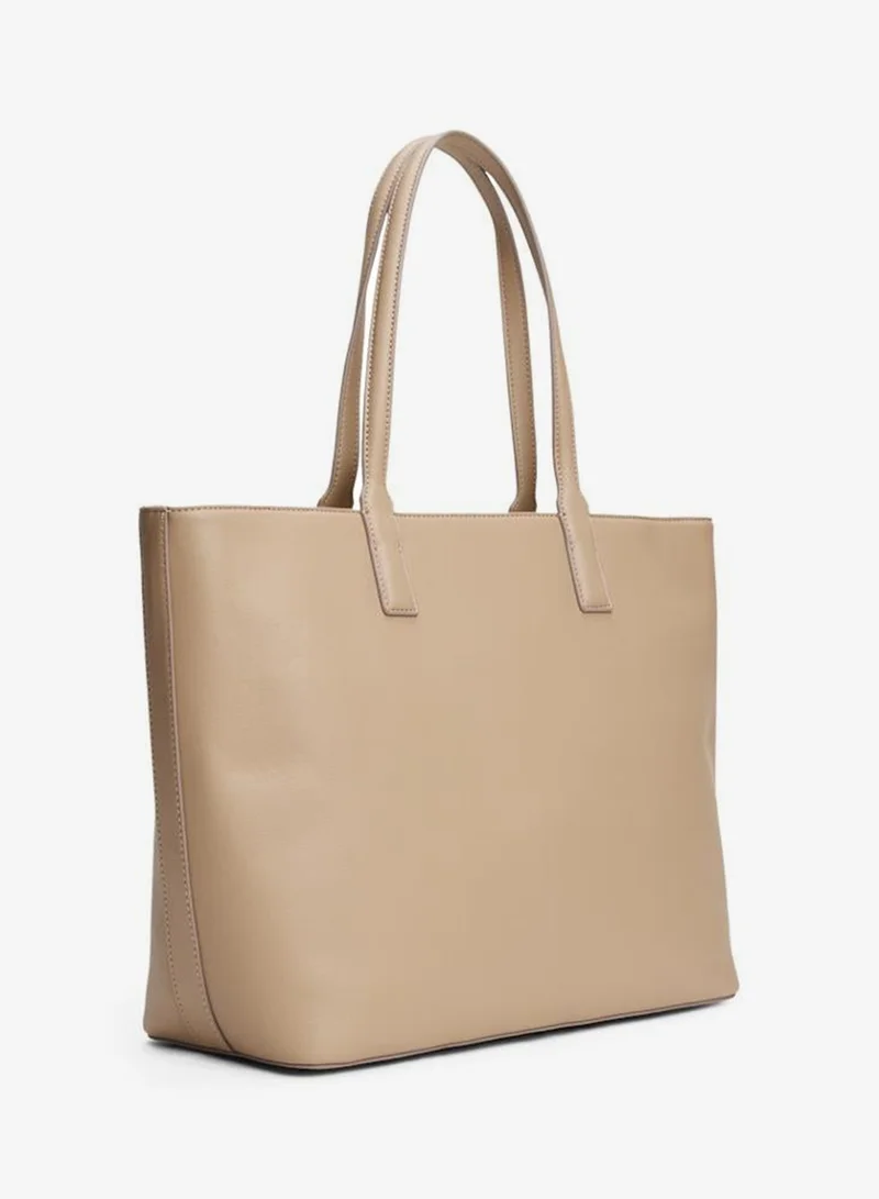 TOMMY HILFIGER  Logo Detailed Zip Through Tote for Women | Best Price UAE