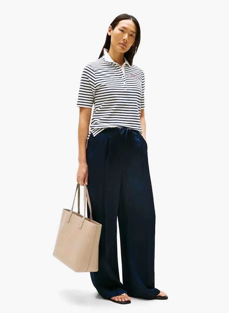 TOMMY HILFIGER Logo Detailed Zip Through Tote