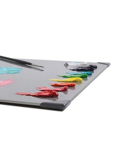 New wave Posh Glass Artist Palette Neutral Grey 16 X 20 Inches Paint Palette Painting Palette Glass Palette For Use With All Art Media Oil Paint Palette Made In Usa  - Image 4