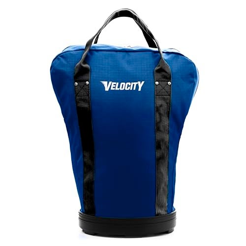 Velocity Heavy Duty Multipurpose Ball Bag with Durable Bottom Holds up to 6072 Balls Ideal for Lacrosse Baseball Pickleball Tennis More Royal Blue - Image 1