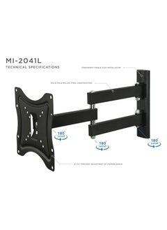 erorex New LCD TV Wall Mount Bracket with Full Motion Swing Out Tilt and Swivel Articulating Arm for 23-37" Flat Screen Displays with VESA 100 or 200 Mount Patterns  - Image 3