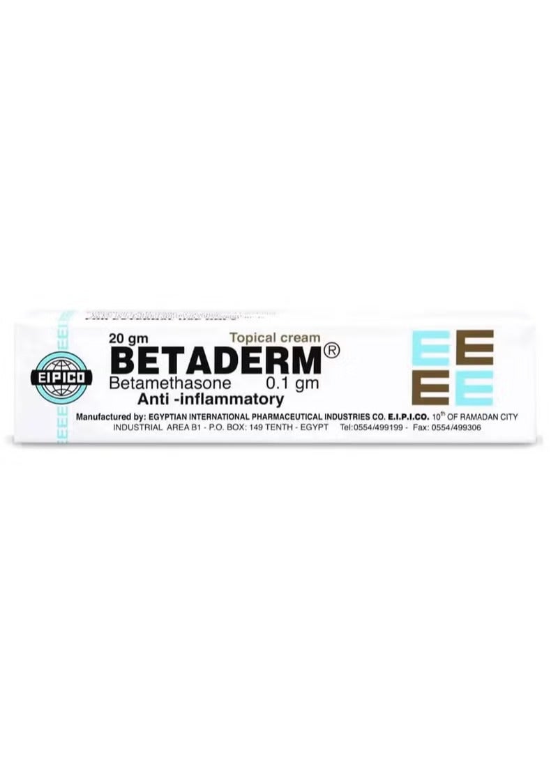 Betaderm Cream, Anti-inflammatory - 20 g