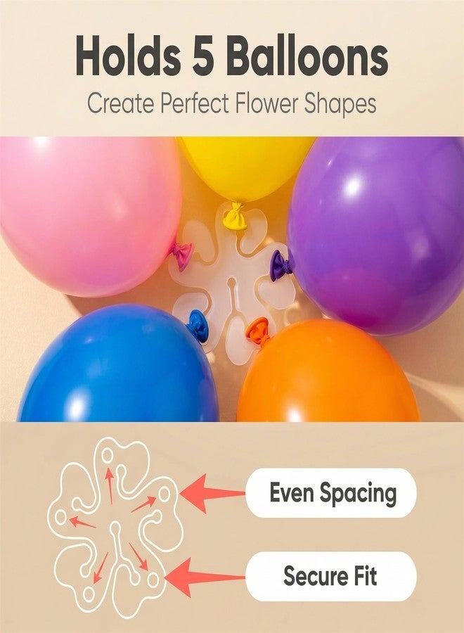 iFlyMars iFlyMaes 30pcs Balloon Flower Clips, Durable Plastic Balloon Connectors for DIY Party Decorations, Wedding Supplies, Birthday Balloon Accessories, Easy to Use - Image 4