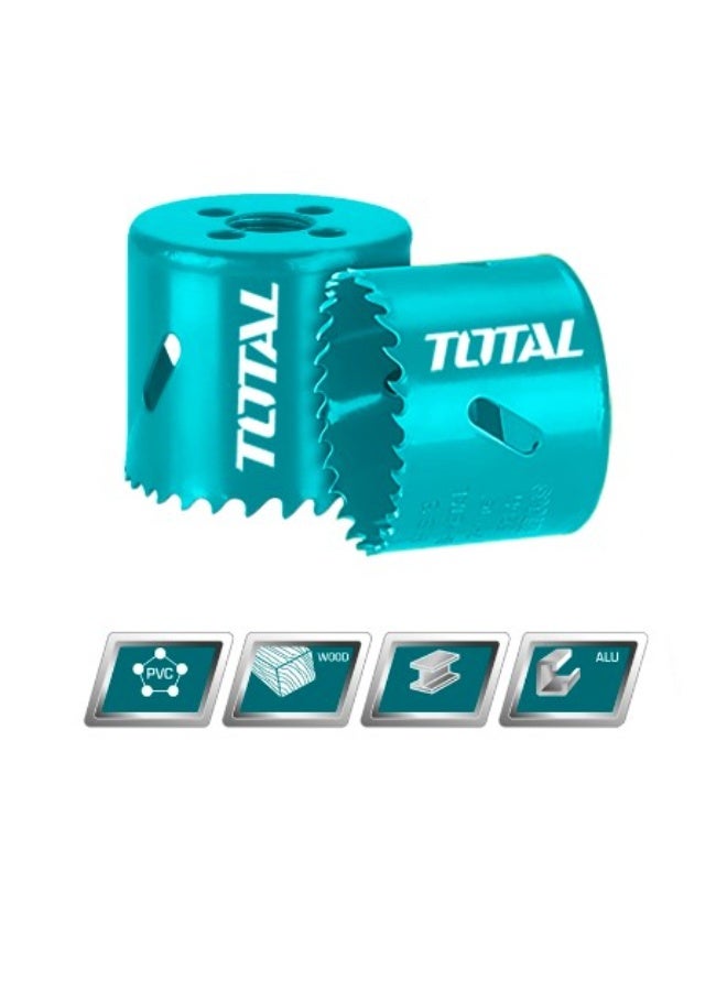 TOTAL HSS Bi-Metal Hole Saw – 16 mm High-Performance Drill Bit for Metal, Wood, Plastic & DIY Projects - Image 2