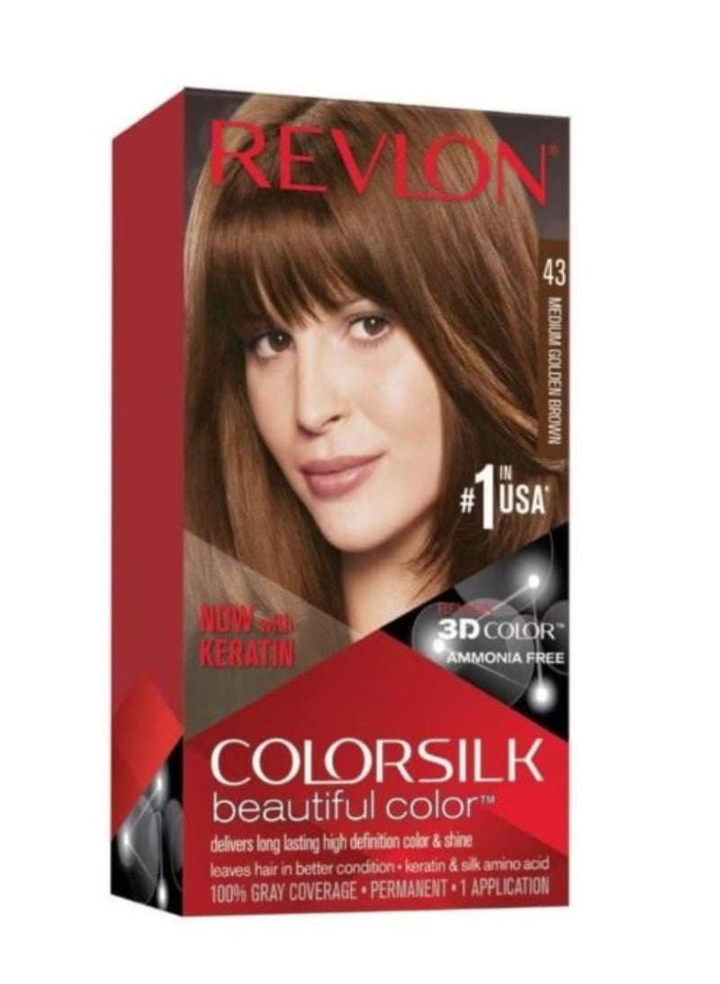 ريفلون صبغة شعر كولورسيلك، بني ذهبي متوسط ​​[43] - Image 1