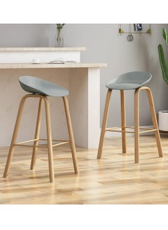 Generic Set Of 5 Pieces Bar Stools Modern Counter Height Barstools  - Image 3