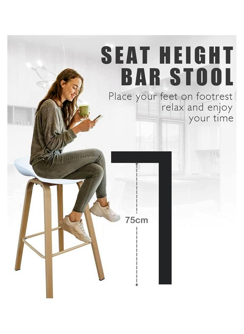 Generic - Set Of 5 Pieces Bar Stools Modern Counter Height Barstools - Image 1