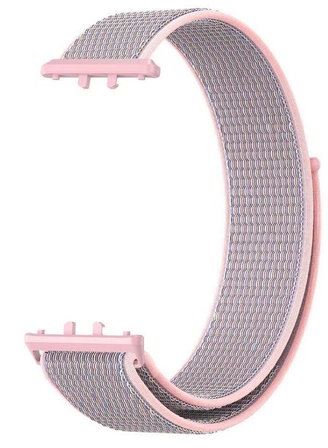 HablTech Nylon Strap Suitable for Samsung Fit 3 Sports Watchband Black(Pink) - Image 1