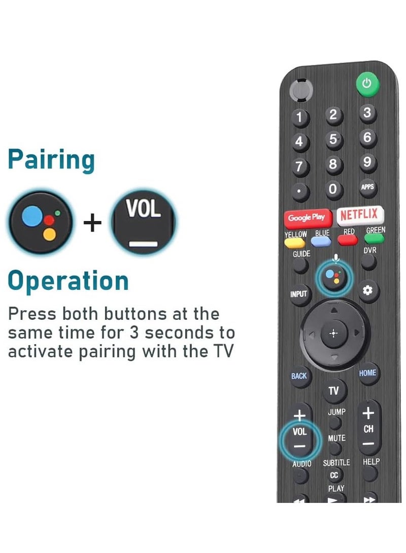 ELTRAZONE Universal Voice Remote Control RMF-TX500U Bluetooth Remote Control for Sony Android TV 4K Ultra HD LED Internet KD XBR UHD LED 43 48 49 55 65 75 85 77 85 98 inch with battery - Image 5