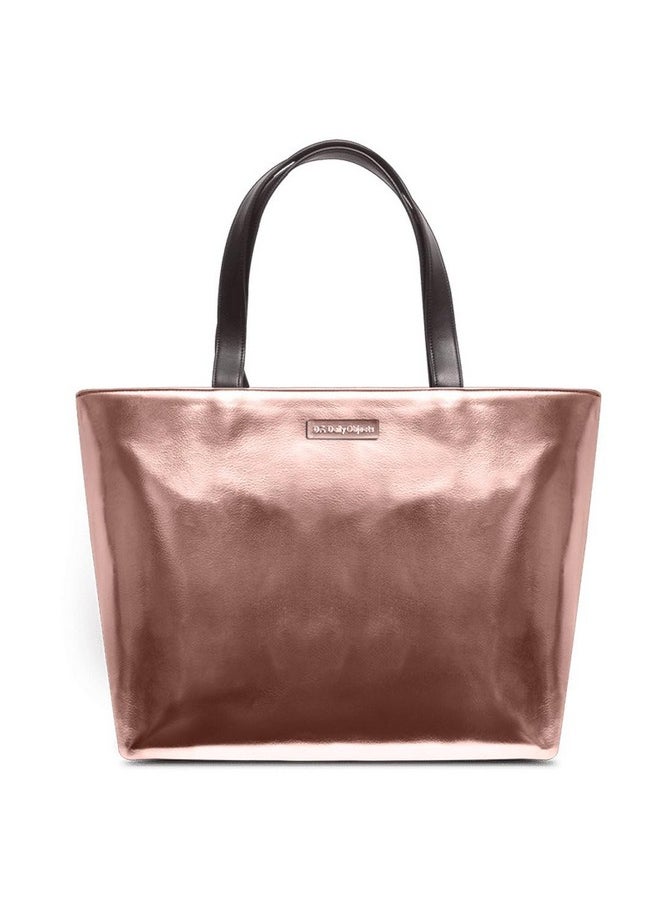 DailyObjects - DailyObjects Rose Gold Fatty Tote Shoulder HandBag For Women/Girls- Fashion College & Office Daily Use - Faux Leather Fit For Travel - Image 1