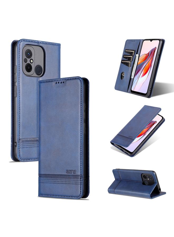 The Bros Case For Xiaomi Redmi 12C / Redmi 11A / Poco C55 Magnetic Calf Texture Flip Leather Phone Case