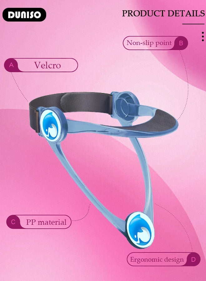 DUNISO نقالة الرقبة، دعامة للرقبة، دعم للرقبة قابل للتعديل 360 درجة. جهاز جر عنق الرحم المريح لمحاذاة الرقبة. مصحح وضعية الرقبة لتخفيف آلام الرقبة وتخفيف الضغط على العمود الفقري - Image 2