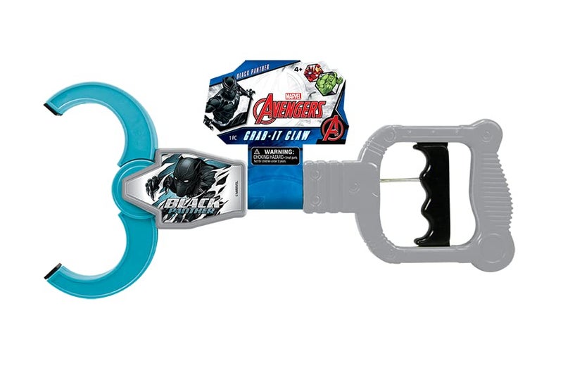 JA-RU Marvel Avengers Black Panther Claw Grabber Toy for Kids (1 Unit) 12.5 Inch Long Robot Claw Grabber Pickup Tool. Super Hero Toys for Boys. Birthday Gifts. d-6824-1s - Image 1