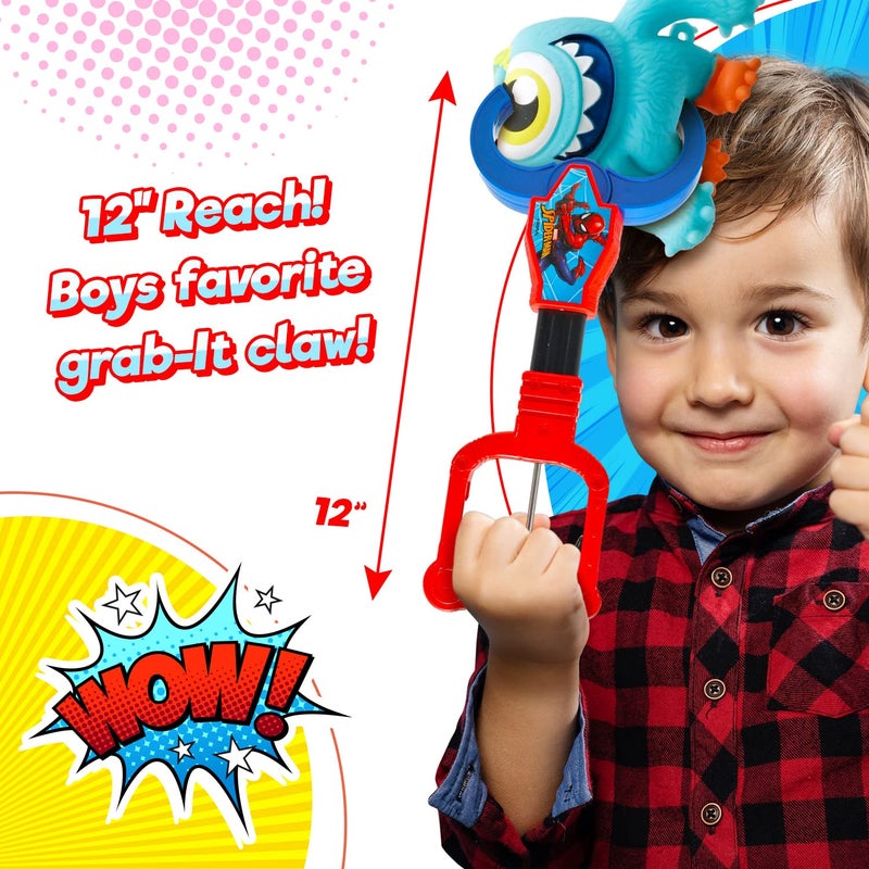 JA-RU Marvel Avengers Black Panther Claw Grabber Toy for Kids (1 Unit) 12.5 Inch Long Robot Claw Grabber Pickup Tool. Super Hero Toys for Boys. Birthday Gifts. d-6824-1s - Image 5