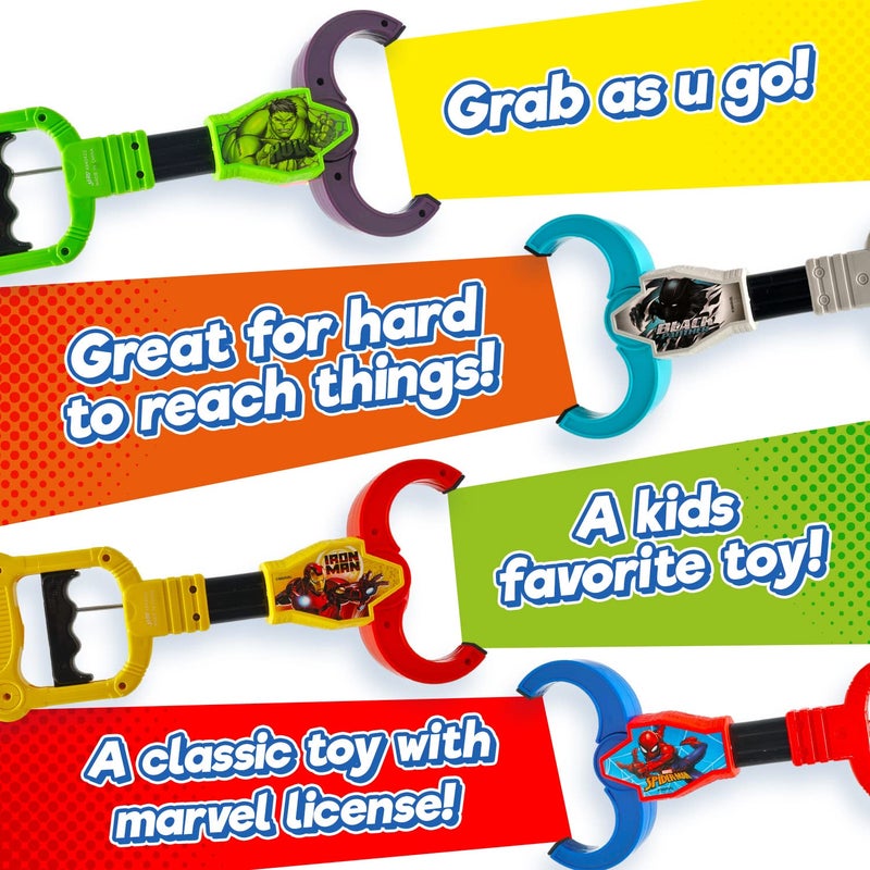 JA-RU Marvel Avengers Black Panther Claw Grabber Toy for Kids (1 Unit) 12.5 Inch Long Robot Claw Grabber Pickup Tool. Super Hero Toys for Boys. Birthday Gifts. d-6824-1s - Image 4