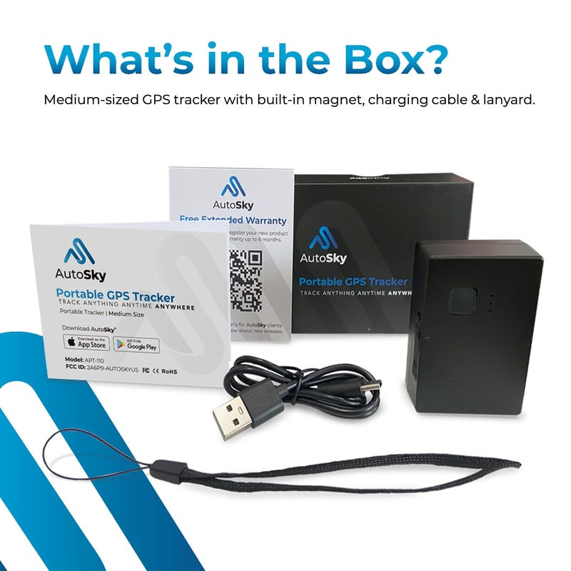 AutoSky GPS Tracker - AutoSky - Portable, Compact and Durable Motorcycle and Car Tracker - Splashproof - Built-in Magnet - 4G LTE Real-Time - Car Trackers for Vehicles, Assets, Fleet. Subscription is Required - Image 2