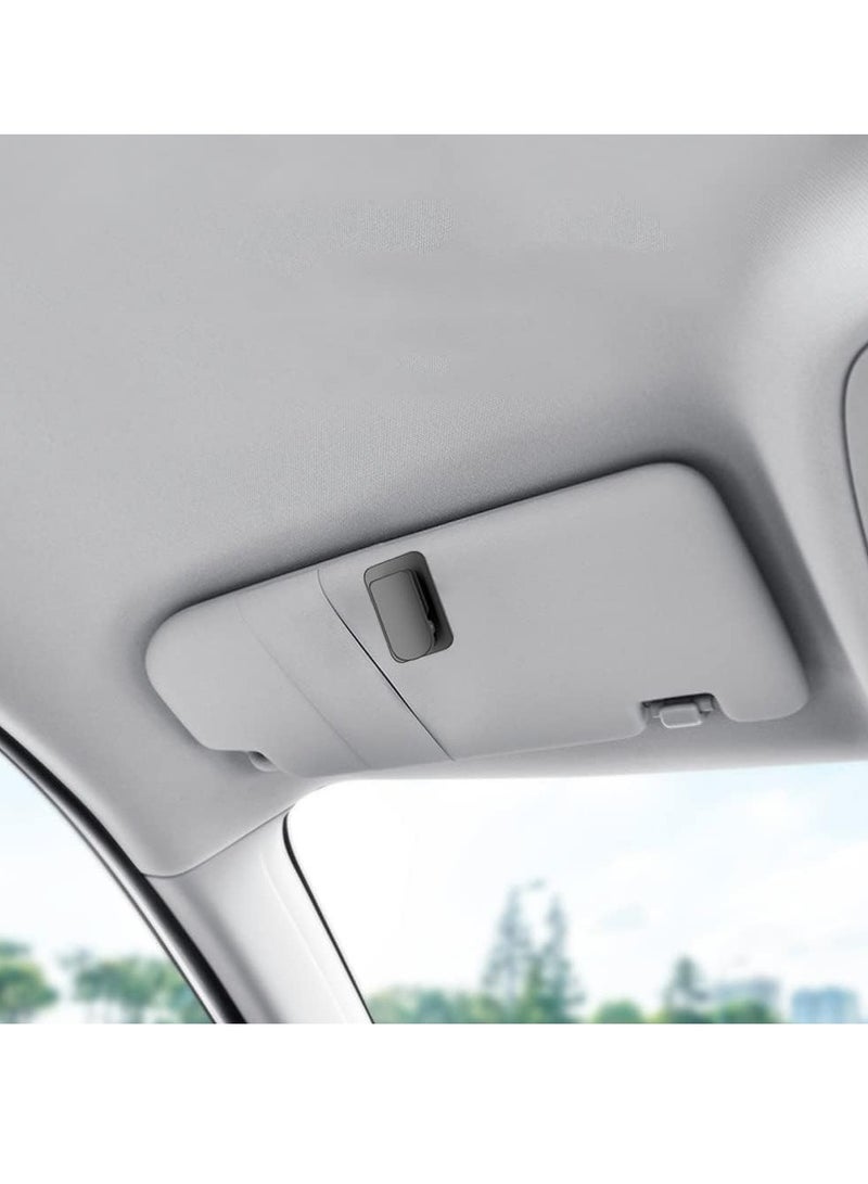 Oasisgalore Car Sun Visor Sunglasses Spectacles Clip Holder Mount Eyeglasses Ticket Card and Eyewear Hanger (Black) - Image 5