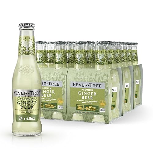 FEVER TREE FeverTree Ginger Beer  Premium Mixer for Cocktails and Mocktails 68 fl oz Bottles Pack of 24  Naturally Sourced NonGMO - Image 1