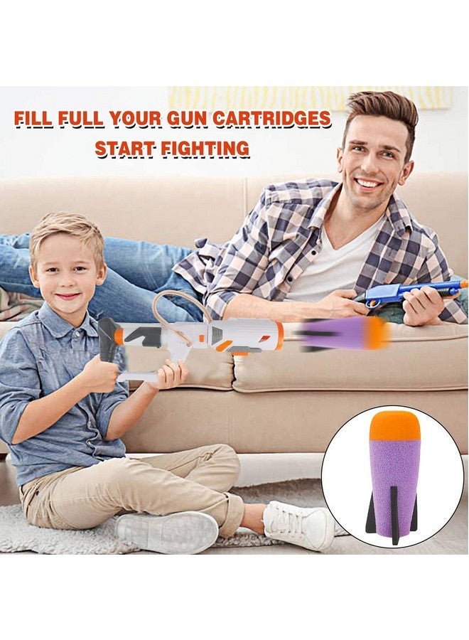 EKIND 8Pack Mega Missile Refill For Toy Rocket Launcher Foam Ammo Compatible For Nerf Nstrike Elite Series (Purple) - Image 2