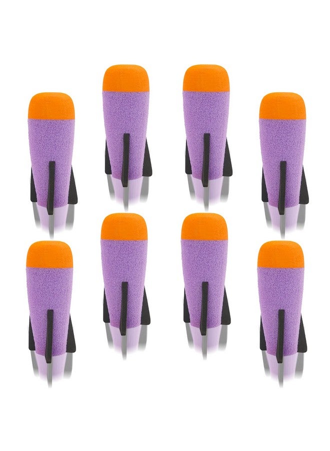 EKIND 8Pack Mega Missile Refill For Toy Rocket Launcher Foam Ammo Compatible For Nerf Nstrike Elite Series (Purple) - Image 1