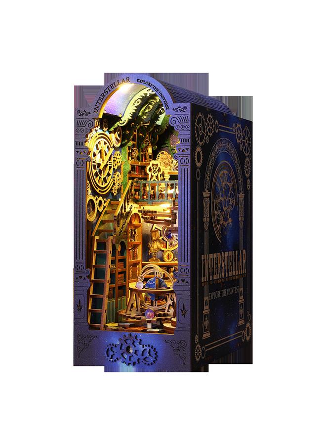 Bluejw Gate Diy Cabin Interstellar Exploration 3d Three-dimensional Assembled Book House Miniature Model Building Toy Birthday Gift - Image 1