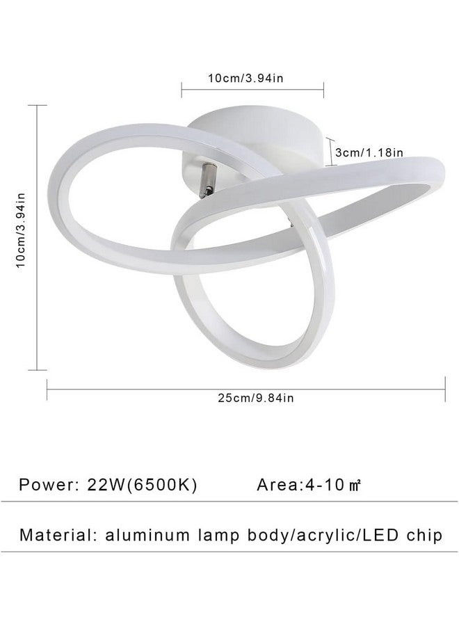 RJ RJ - 22W White Modern Ceiling Light for Bedroom Kitchen Loft Aisle Hallway Balcony Stair Cool White, Warm White, Natural White (2 Years Warranty) - Image 2