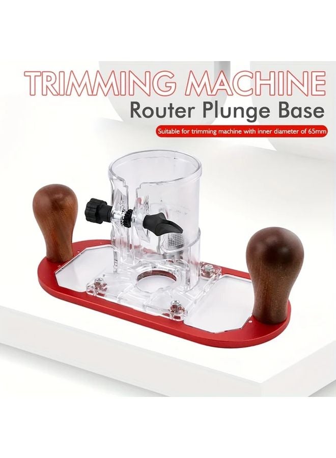 Red Trimming Machine Router Base Anti Slip Stabilizer 6 5mm Inner Diameter Woodworking Tool - Image 2