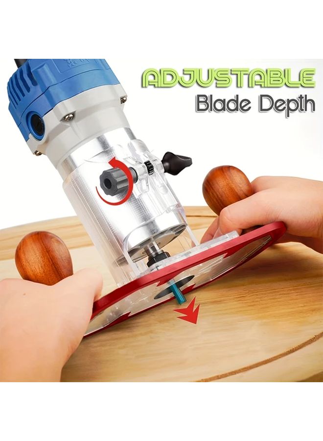 Red Trimming Machine Router Base Anti Slip Stabilizer 6 5mm Inner Diameter Woodworking Tool - Image 4