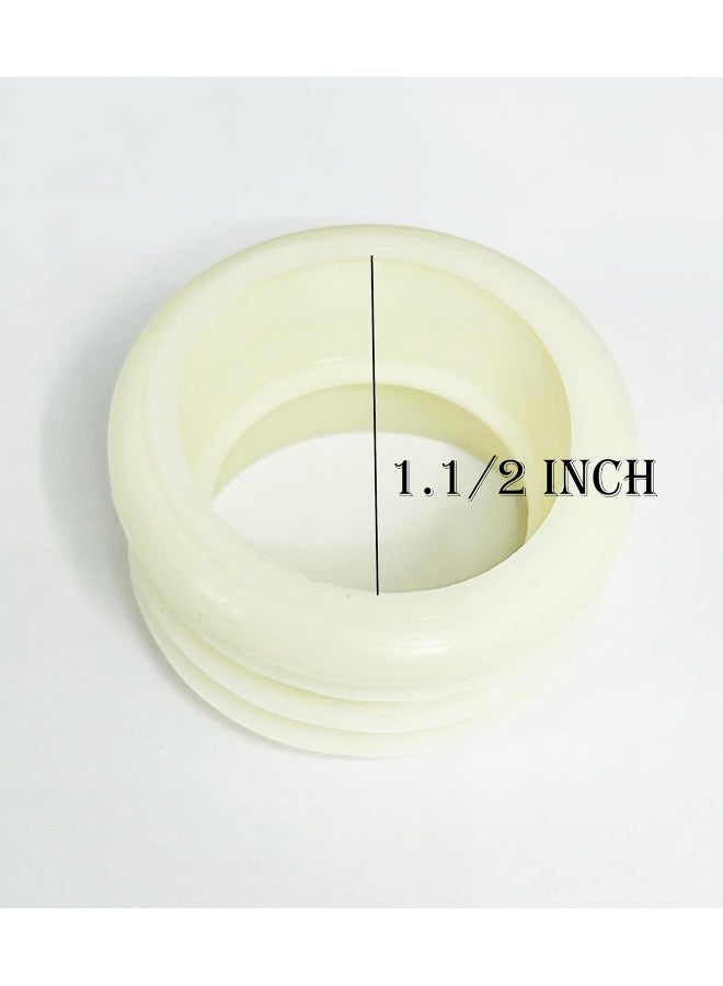 Biella 2Pcs White Silicone Reducer Bush (1.1/2 X 1.1/4) - Image 2