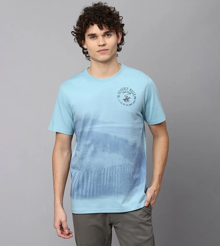 Beverly Hills Polo Club Logo Crew Neck Short Sleeves Men's T-Shirt