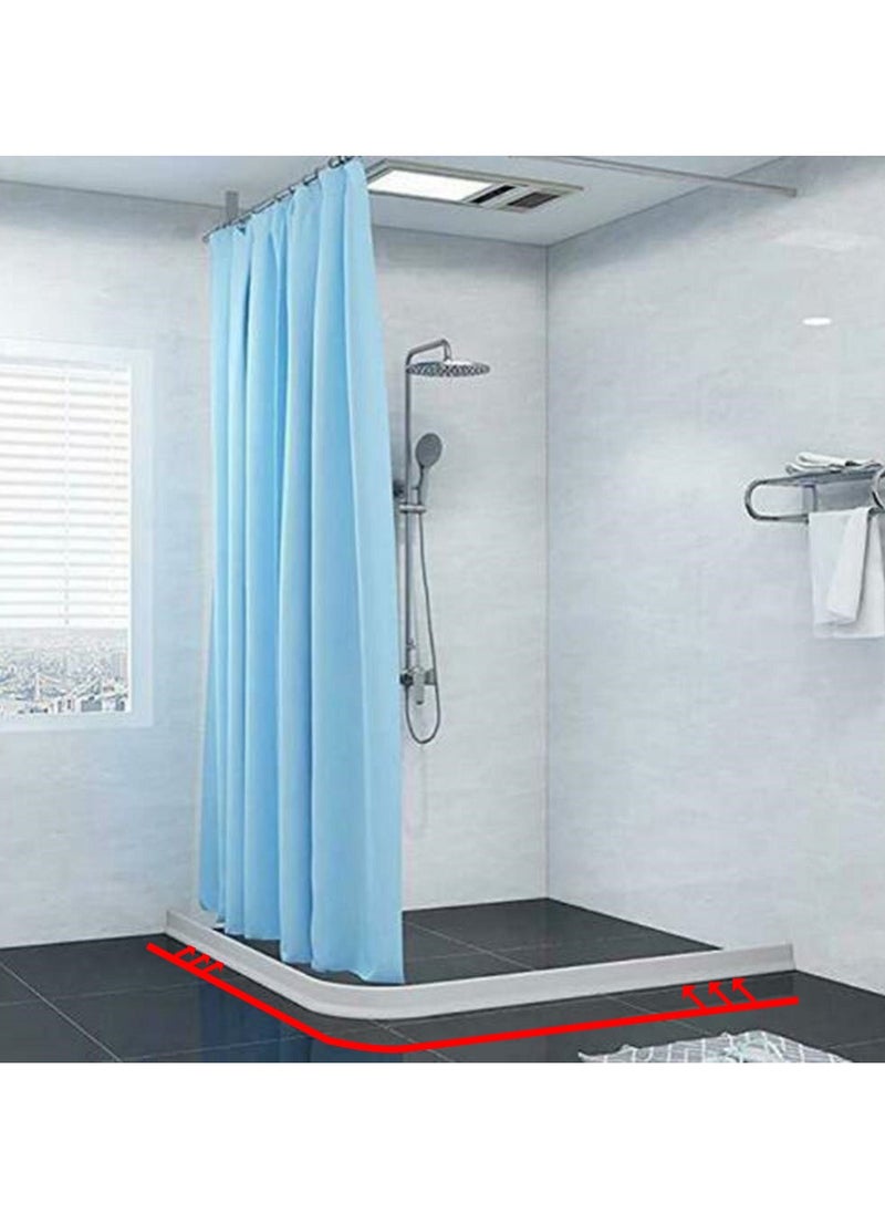 Sharpdo Shower Barrier Water Stopper Bathroom Waterproof Strip Rubber Adjustable Size Strap Belt Water Blocker 1M  - Image 2