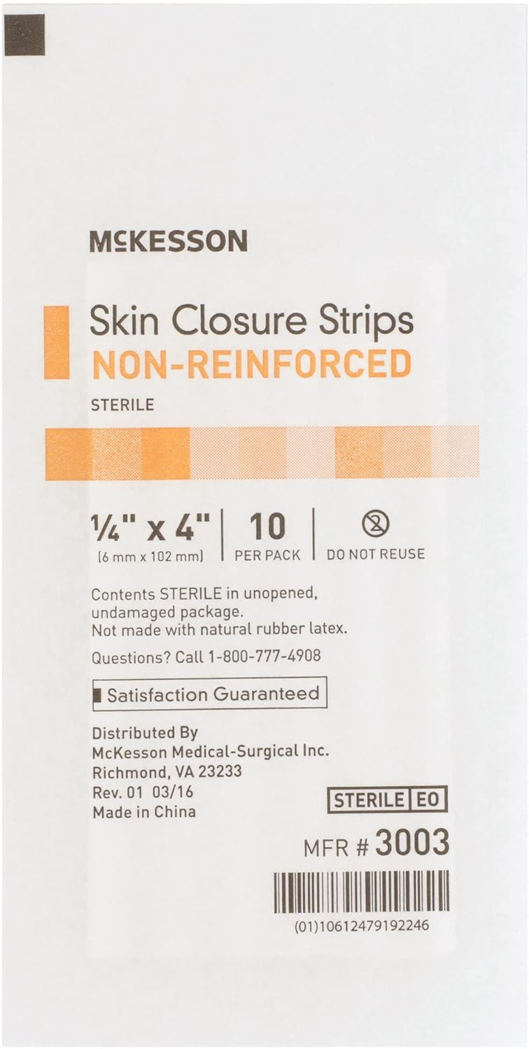 McKesson Skin Closure Adhesive Strips Flexible Steri Strip for Wound Care 14 in x 4 in 50 Count - Image 3