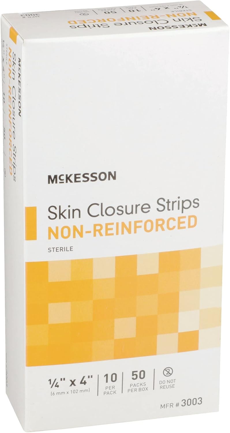 McKesson Skin Closure Adhesive Strips Flexible Steri Strip for Wound Care 14 in x 4 in 50 Count - Image 2