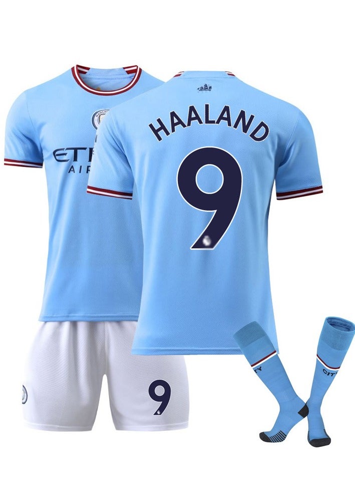Generic - 3-Piece Manchester City No. 9 Harland Jersey Set - Image 1