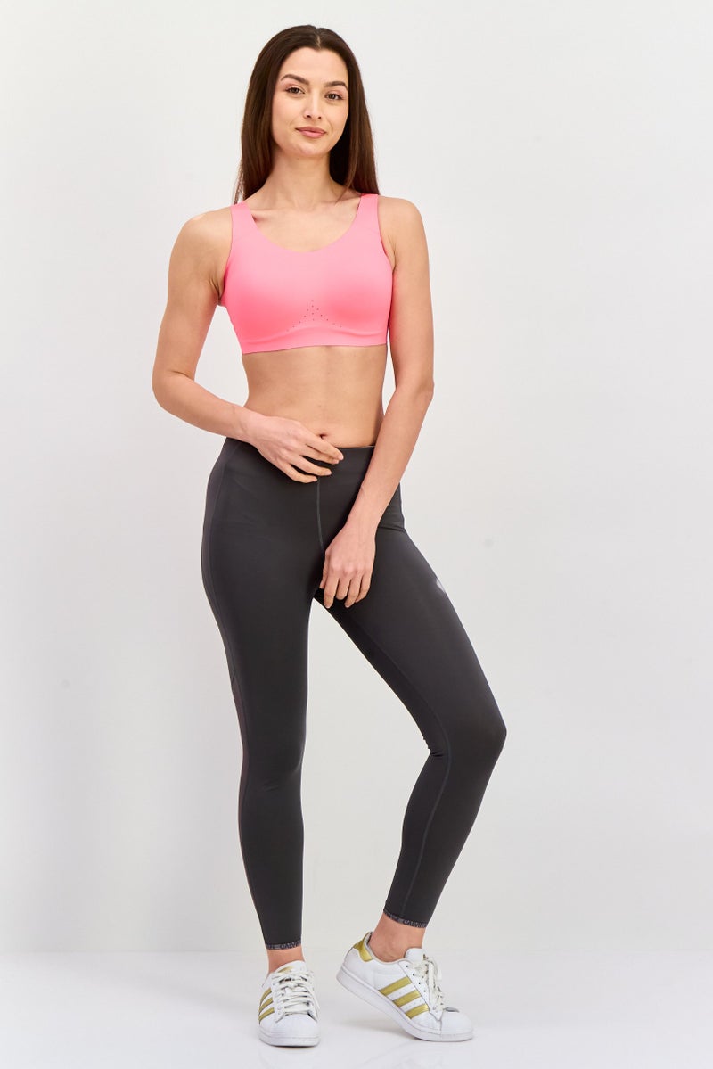 Brooks Women Sportswear Fit Lightly Padded Running Sports Bra, Pink - Image 4