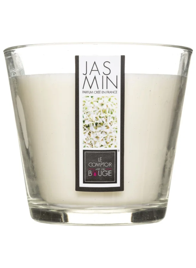 atmosphera Nina Long Lasting Aroma Jasmine Scented Candle White 190 g 172790M