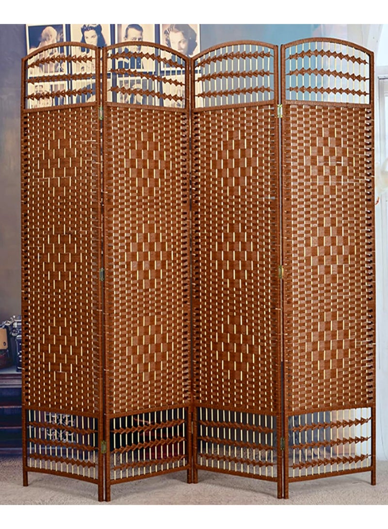 Living Room Divider 4 Panel Room Partition, Foldable Freestanding - Image 1