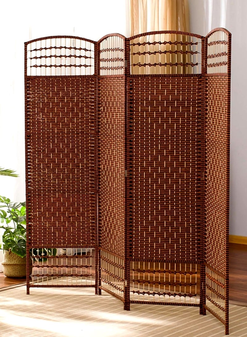 Living Room Divider 4 Panel Room Partition, Foldable Freestanding - Image 2