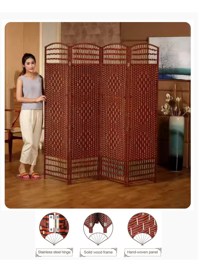 Living Room Divider 4 Panel Room Partition, Foldable Freestanding - Image 4