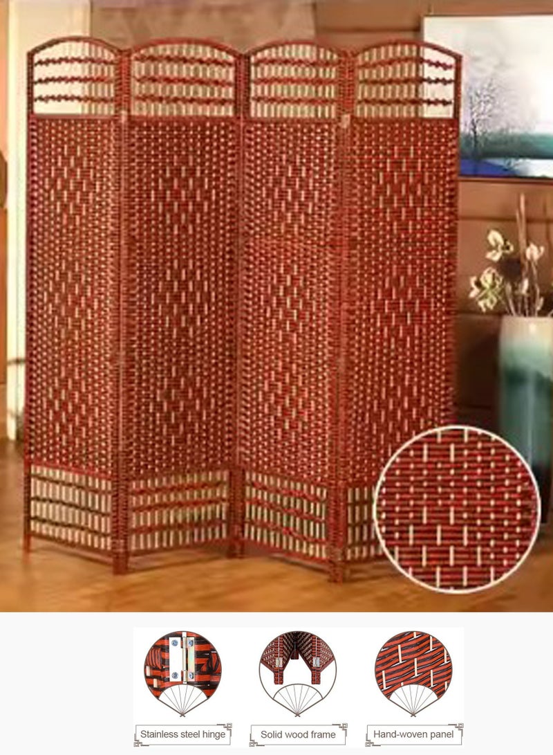 Living Room Divider 4 Panel Room Partition, Foldable Freestanding - Image 5