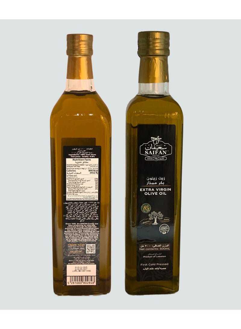SAIFAN Extra Virgin Olive Oil 500ml | Lebanon