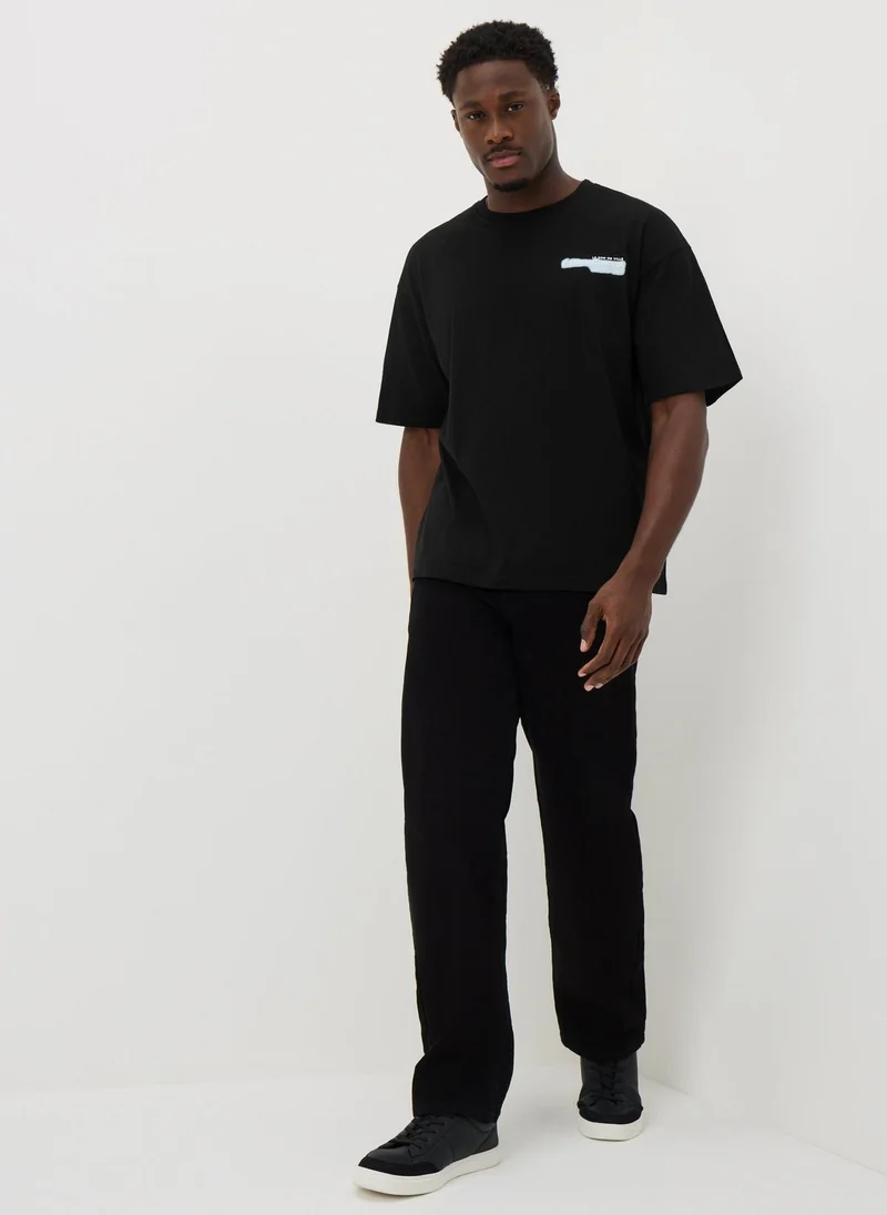 Matalan Black Editions Blurred Concept T-Shirt