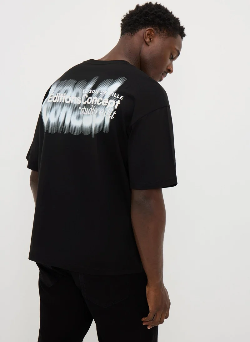 Matalan Black Editions Blurred Concept T-Shirt