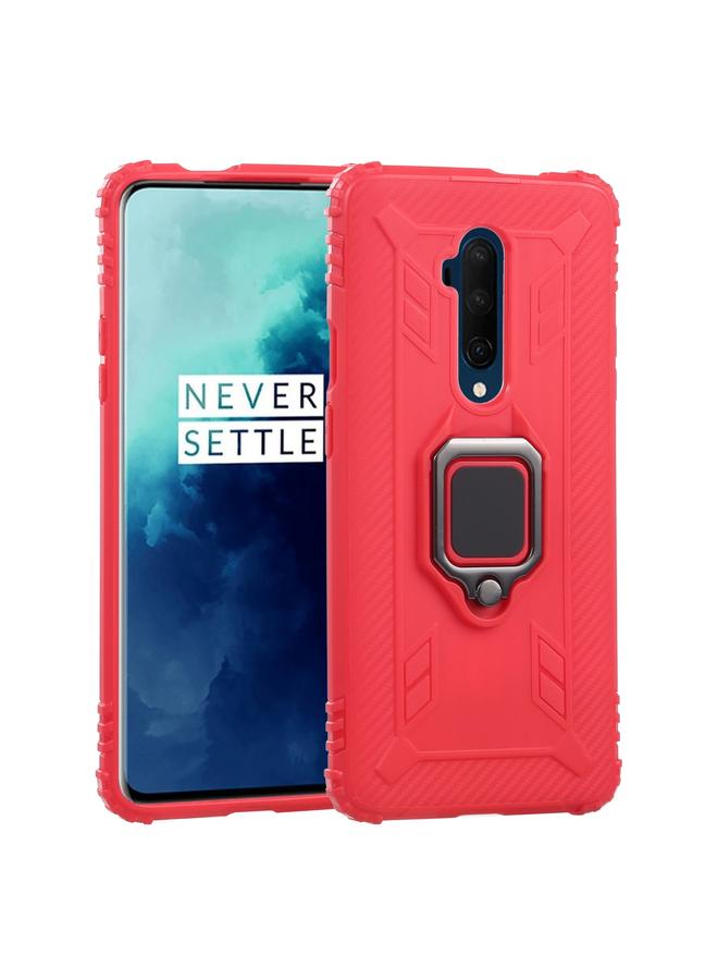 S-TOP Case For OnePlus 7T Pro / 7 Pro Carbon Fiber Protective Case with 360 Degree Rotating Ring Holder - Image 1