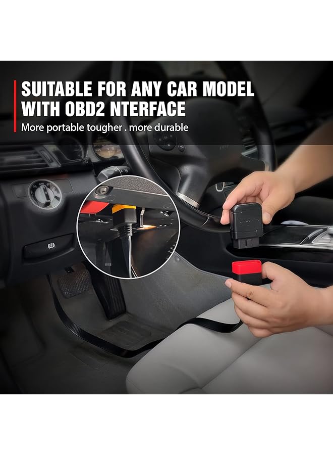 كابل تمديد Obd2 بطول 60 سم/23.6 بوصة، أداة فحص تشخيصية احترافية للسيارات، كابل تمديد كامل 16 سنًا لجهاز مسح OBDII Forscan، فحص جميع مركبات السيارات، كمبيوتر، قارئ رمز المحرك - Image 3