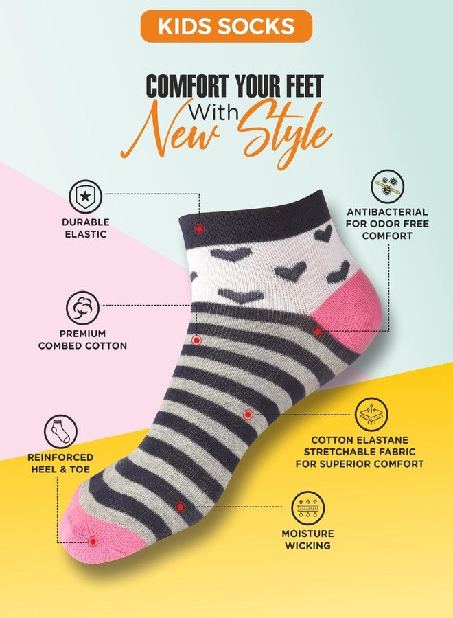 BODYCARE Unisex Kids Solid Socks Pack Of 3 - Anthra Melange… - Image 5